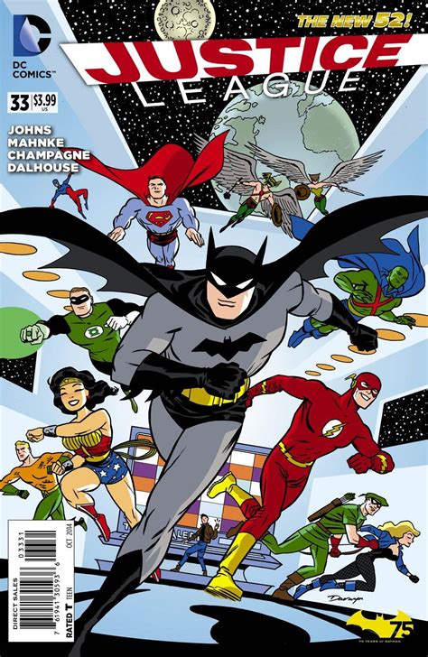 Justice League Vol 2 33 Cover B Variant Darwyn Cooke Batman 75th