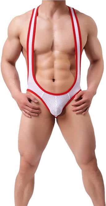 Xokimi Men S Jockstrap Compression Bodysuit Thong Leotard Underwear Jumpsuits