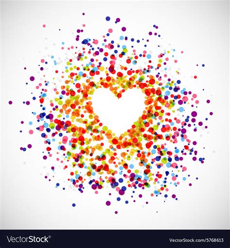 Rainbow Love Background Royalty Free Vector Image