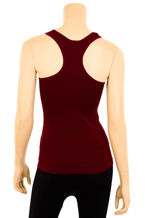 Womens Ribbed Racerback Tank Top Stretch Basic Cami Workout Sport Os Fits Ebay