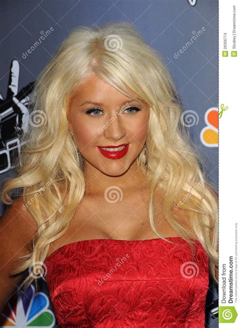 Christina Aguilera Editorial Stock Image Image Of Center 26356774
