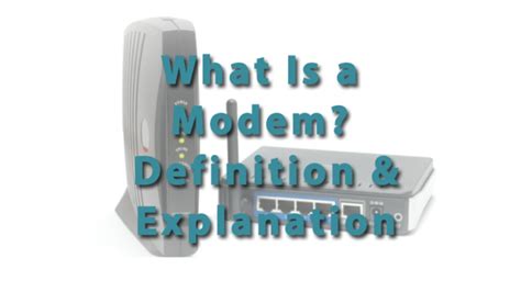 A modem also receives modulated signals and demodulates them, recovering the digital signal for use by the data equipment. What Is a Modem? - Definition & Explanation - Video ...