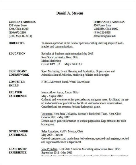 Business managers come from various educational backgrounds and they usually display a degree in a relevant field in their resumes. 40+ Basic Administration Resume Templates - PDF, DOC | Free & Premium Templates