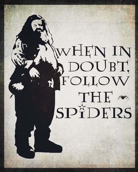 Follow The Spiders Quote Follow The Spiders Digital Print Harry