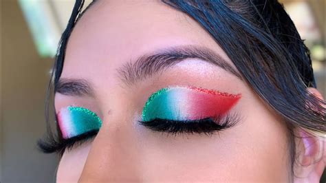 mexican flag eye makeup
