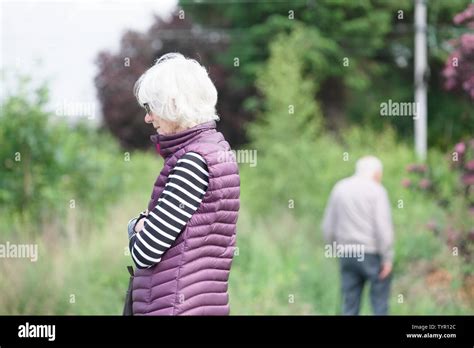 Dementia And Alzheimers Brain Disease Showing On Senior Old Couple