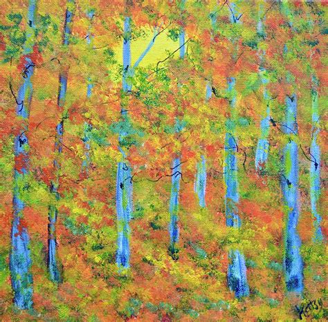 Sunrise Forest Painting By Kathy Symonds Fine Art America