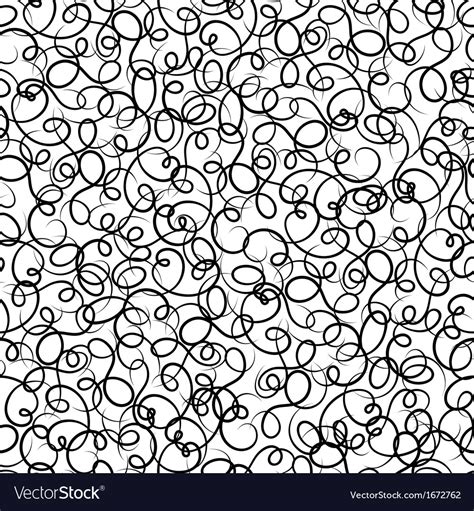 Seamless Pattern Of Abstract Swirls Royalty Free Vector