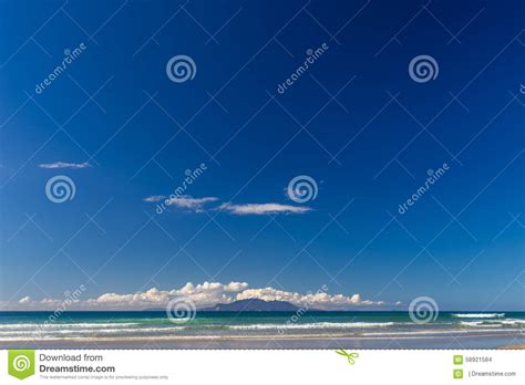 Spiaggia Di Pakiri Auckland Nuova Zelanda Fotografia Stock Immagine