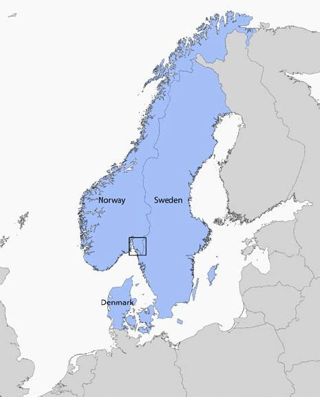 The Scandinavian Peninsula The Area Of Research Is Within The County