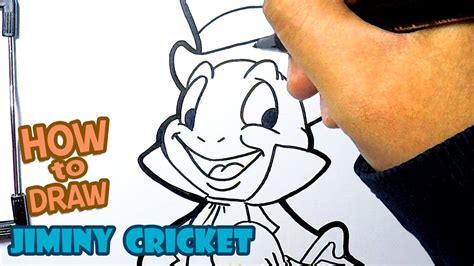 How To Draw Pinocchio Drawing Jiminy Cricket Youtube