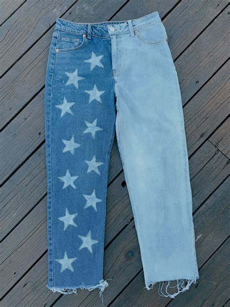 Diy Star Jeans Taylerreneemay In 2020 Bleach Jeans Diy Painted