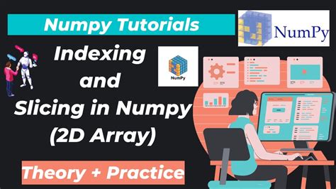 Indexing And Slicing In Numpy D Array Numpy D Array Slicing Youtube