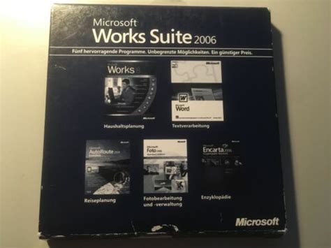 Toppreis 5xcds Microsoft Works Suite 2006 Deutsch Word 2002foto