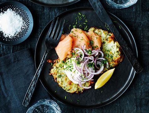 røsti med røget laks og krydret dressing spis bedre honey salmon recipes eat better