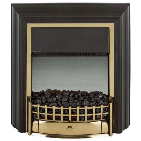 Dimplex Cht20 Cheriton Freestanding Electric Fire In Brass And Black G