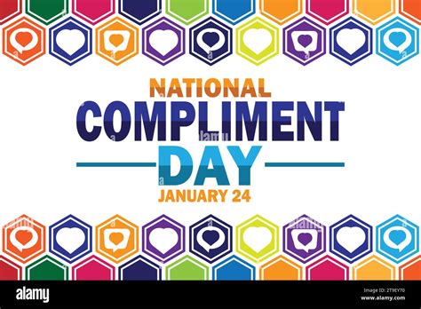 National Compliment Day Vector Illustration January 24 Holiday