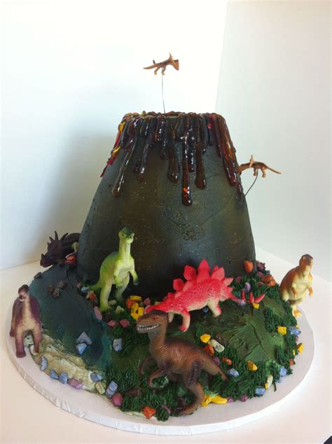 Diy Dinosaur Volcano Cake Ai Contents
