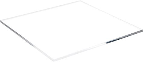 Plymor Clear Acrylic Square Polished Edge Display Base 9 W X 9 D X 0