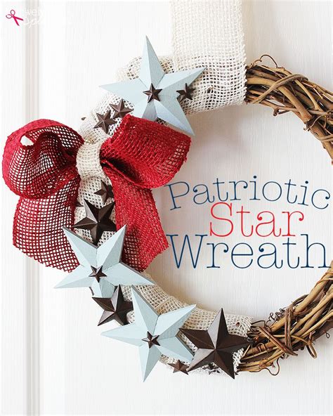 Diy Patriotic Wreath Tutorial By Positively Splendid 4th Of July