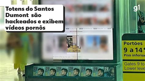 Totens Do Aeroporto Santos Dumont S O Hackeados E Passam A Exibir