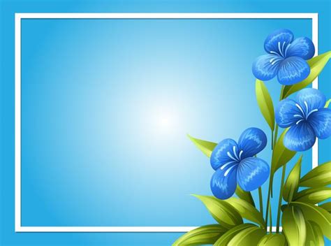 Most relevant best selling latest uploads. Border template with blue flowers - Download Free Vectors ...