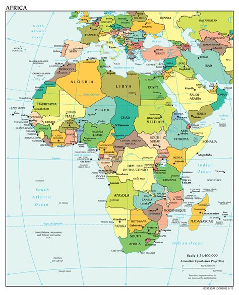 Africa Map With Countries And Capitals Labeled United States Map