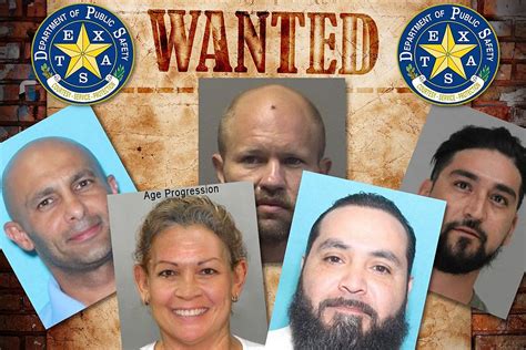 5 captured 5 to go texas dps 10 most wanted fugitives