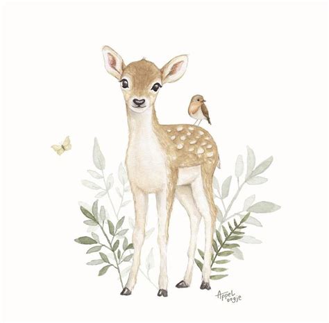 Illustration Inspiration Deer Illustration Watercolor Illustration