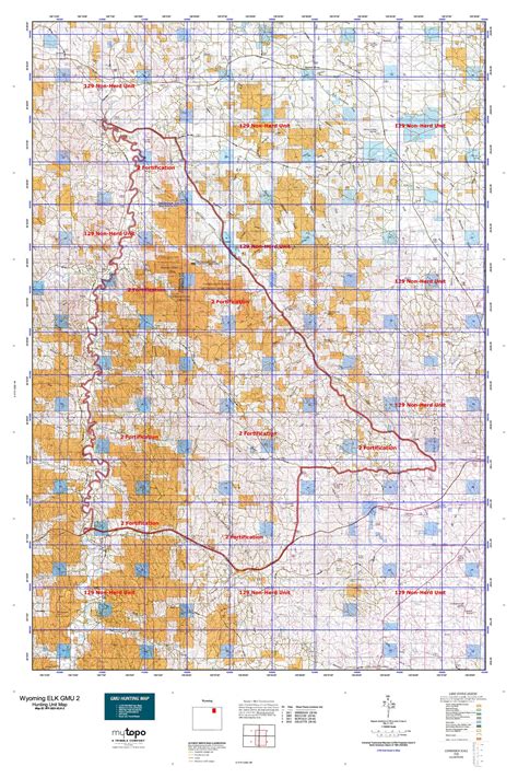 Wyoming Elk Gmu 2 Map Mytopo