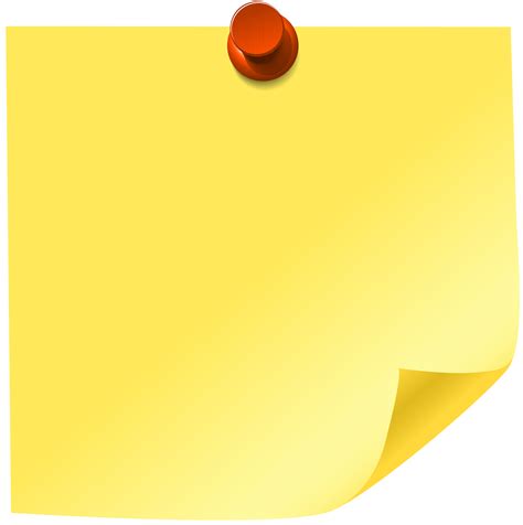 Yellow Sticky Note Clip Art Web Clipart Png Clipartix
