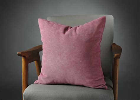 Pink Velvet Throw Pillow Covers Pink Velvet Cushion Cover Etsy Pink