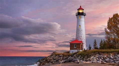 Boat Lighthouse Wallpaper Desktop