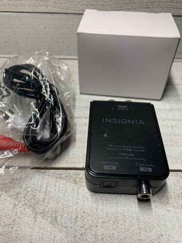 Insignia NS HZ313 Optical Coaxial Digital To Analog Converter Read