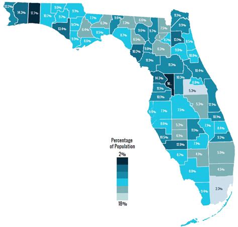 Veterans Share Of Population By Florida County Florida Institute For