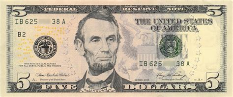 United States Five Dollar Bill Wikiwand