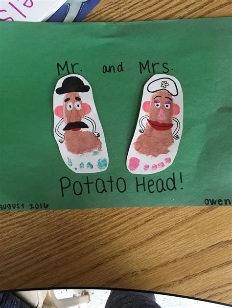 Mr And Mrs Potato Head Infant Classroom Classroom Crafts Toddler