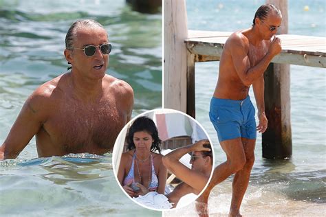 Roberto Mancini And Wife Silvia Fortini Enjoy The Sunshine At Same Saint Tropez Hotspot As Piers