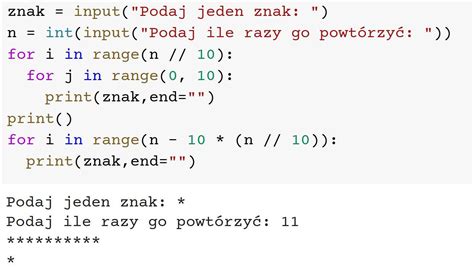 Napisz program w pythonie zawierający procedurę drukującą określoną liczbę podanych przez