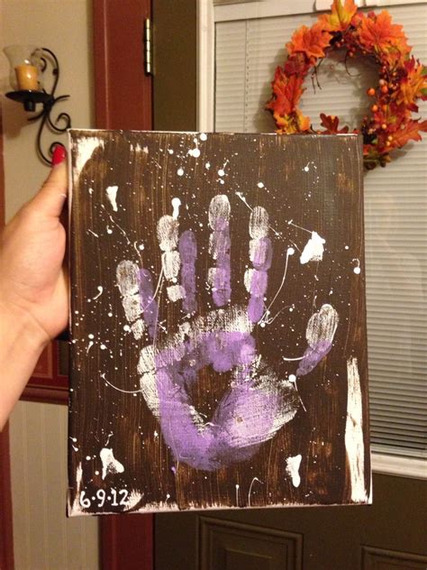 Mine And Ryans Couple Handprint Painting Handprint Painting Couples