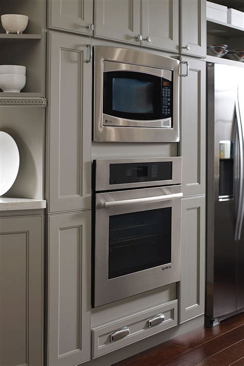 .oven, indian experts suggest using such elevated crockery cabinets to install your microwave or then installing the kitchen oven underneath the countertop and adjacent to storage cabinets would. Oven and Microwave Cabinet - Homecrest Cabinetry