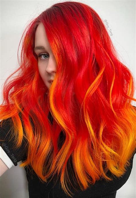 59 fiery orange hair color shades to try orange hair dye hair color orange bright red hair color