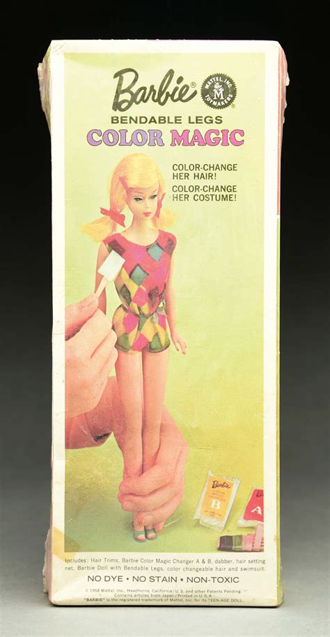Lot Detail Very Rare 1960s Mattel Color Magic Barbie