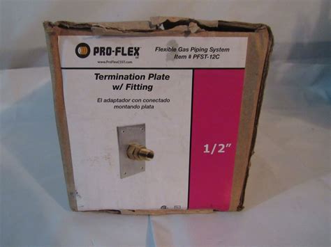 Pro Flex Brass Csst Termination Plate Pfst12c For Sale Online Ebay