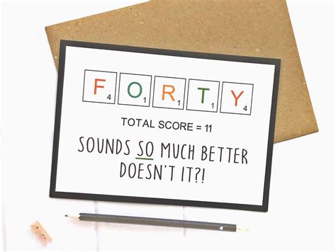 Need to find the right words? Funny 40th Birthday Card, Funny Birthday Card, 40th Birthday Cards, For Him, For Her in 2020 ...