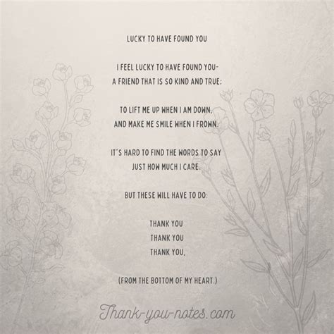 Thank You Poems The Thank You Notes Blog