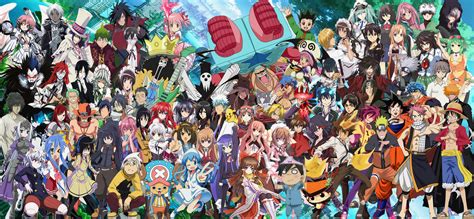 Anime is a popular animation and drawing style that originated in japan. Multi-Anime Character Mega Wallpaper by DanrusMirage on ...