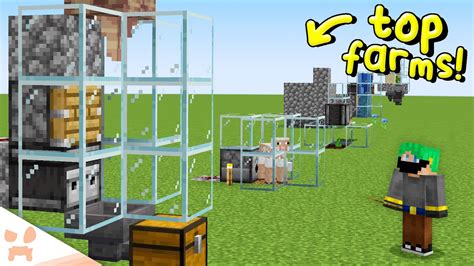 10 Minecraft Farms In 10 Minutes Youtube