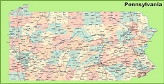 Map Of Pennsylvania Cities And Counties - Europe Capital Map