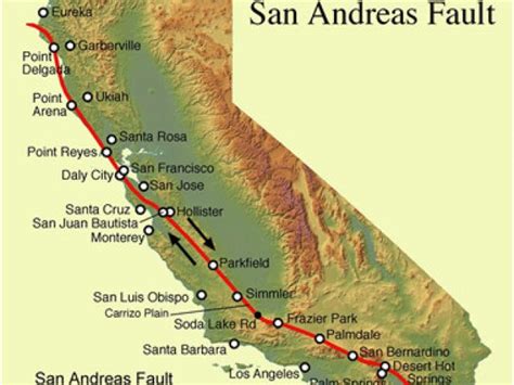 Texas Fault Lines Map San Andreas Fault Line Fault Zone Map And Photos Secretmuseum